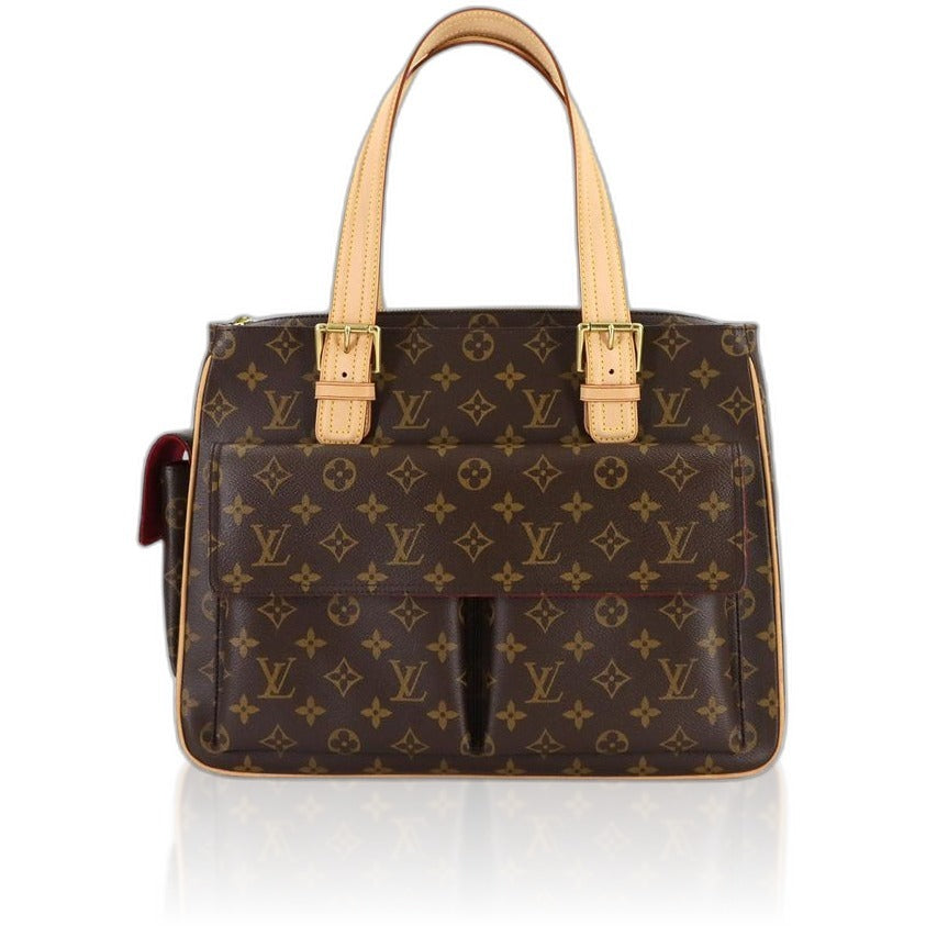 Louis Vuitton Monogram Multiplicity Tote Brown Gold