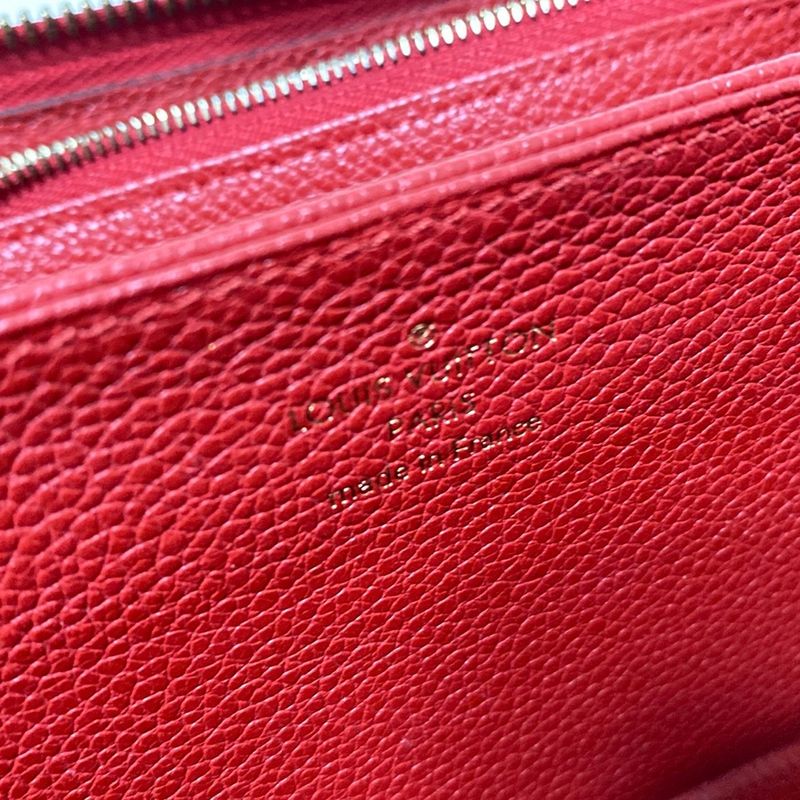 Louis Vuitton Monogram Empreinte Zippy Wallet M63691 Scarlet