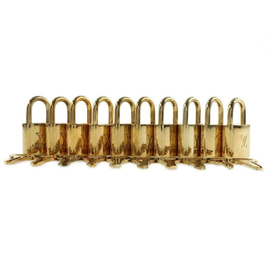 Louis Vuitton Padlock And Keys Set Of 10 Brass Gold Unisex Cadenas