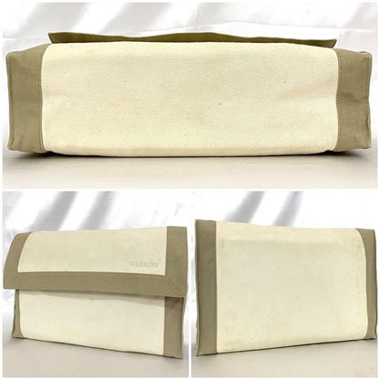 Hermes Clutch Bag Tapidocel Beige White