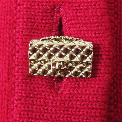 CHANEL 22AW P73483 100% Cashmere Lucky Charm Cropped Length Knit Cardigan