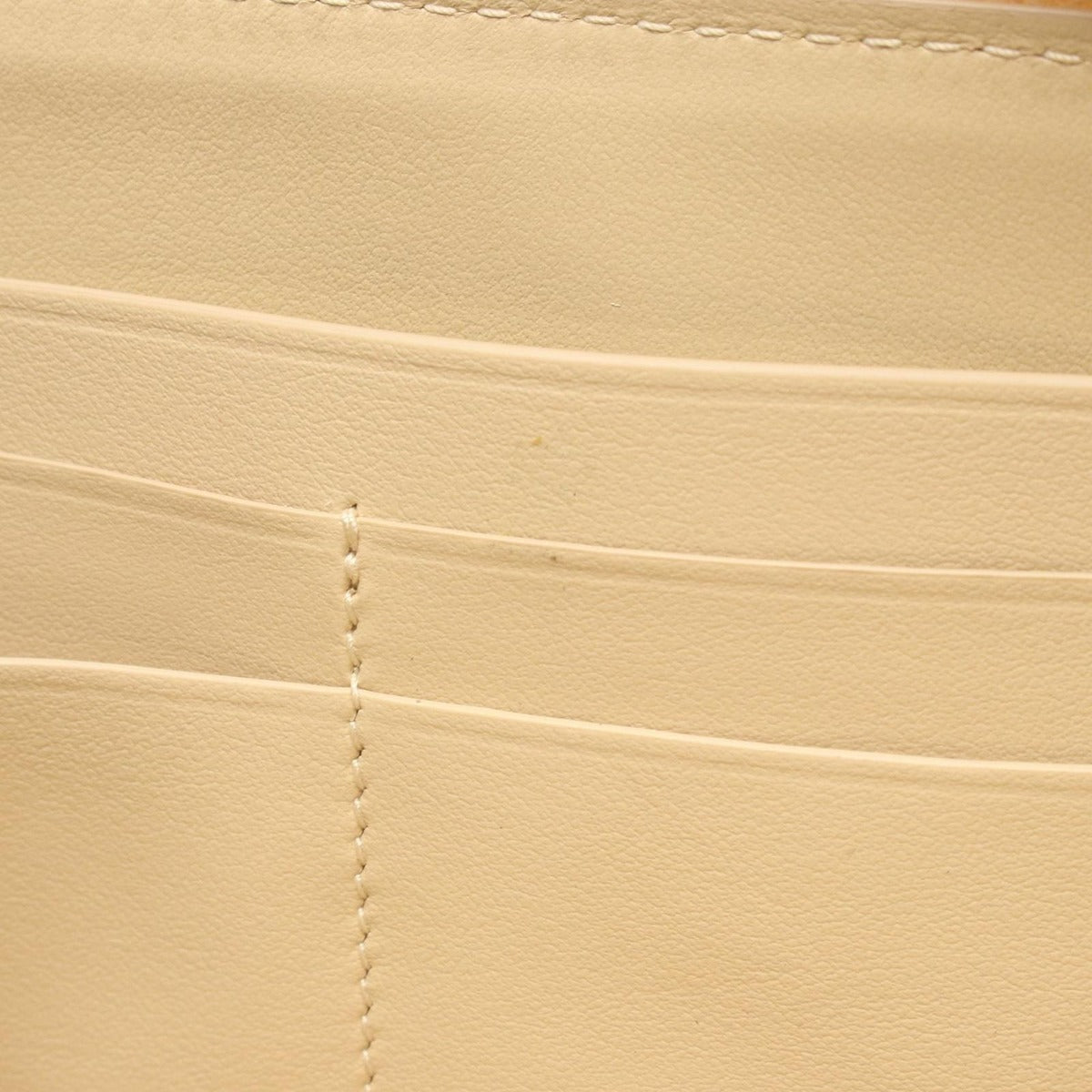 Bottega Veneta Round Wallet Intrecciato Beige Leather — view 5
