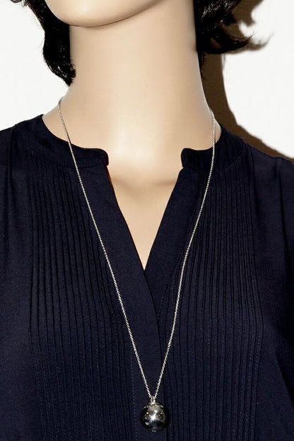 Tiffany & Co Pendant Necklace SV Hardware Ball Pendant Necklace 19mm (075in)