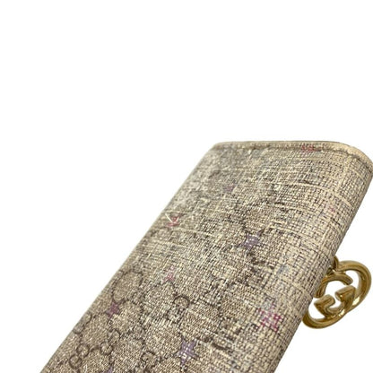 Gucci Key Case Ggearrings 212111 Dark Gray X Black X Multi 6 Hooks