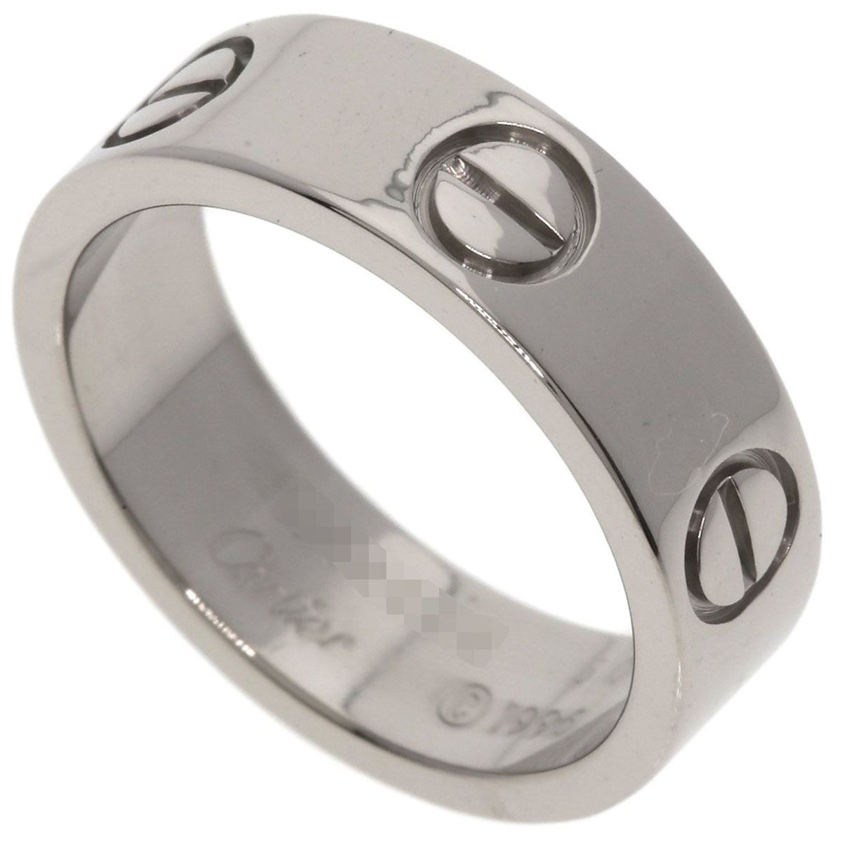 Cartier Love Ring 50 18k White Gold