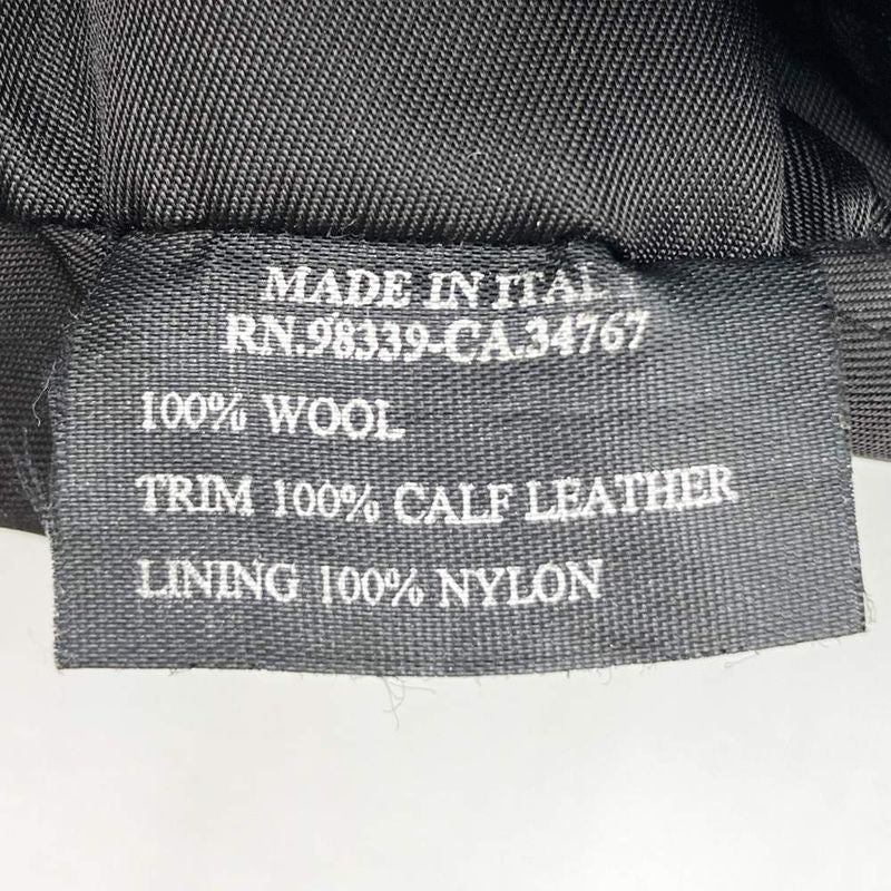 Prada Pouch Clutch Bag Small Bag Gray Wool Triangle Logo Fashion Women Men