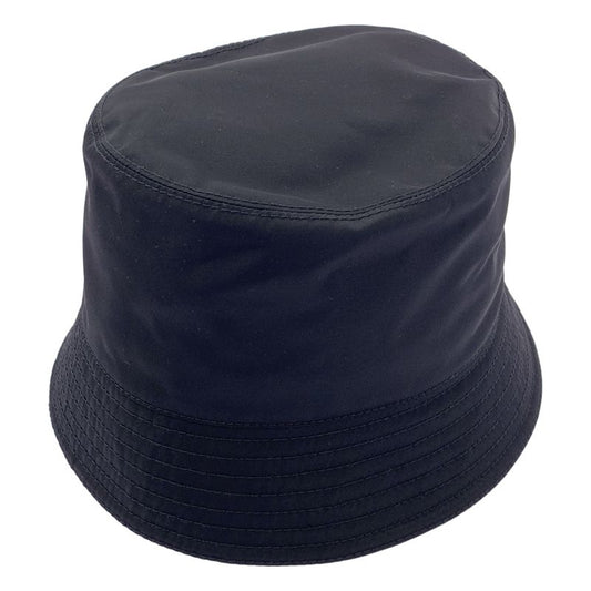 Prada - Re-nylon Triangle Logo Bucket Hat - M - Black - Women's