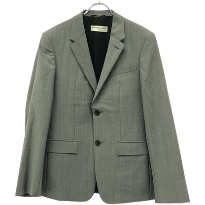 Balenciaga Wool Mohair Set-Up Suit 390206 Gray 44