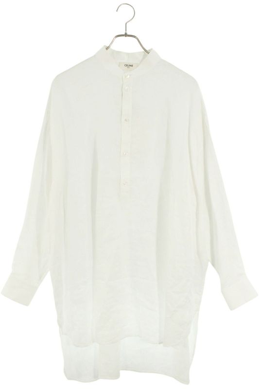 Celine 2c710123i Band Color Pullover Long Sleeve Shirt Men's 37