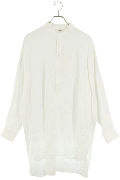 Celine 2c710123i Band Color Pullover Long Sleeve Shirt Men's 37