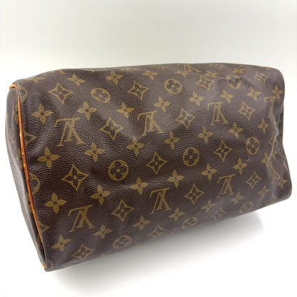 Louis Vuitton Speedy 30 Monogram Leather X PVC Brown Handbag Gold M41526