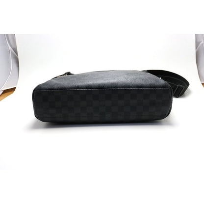 Louis Vuitton Damier Graphite Mick MM Leather Shoulder Bag — view 3