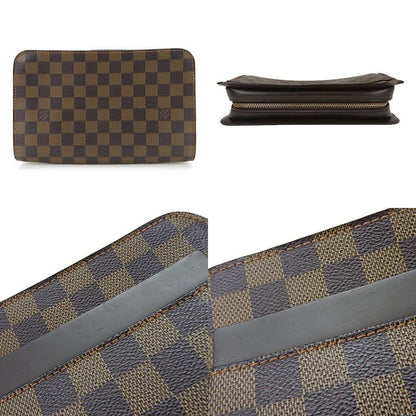Louis Vuitton Clutch Bag Second Bag Saint Louis N51993 Damier Ebène Leather For