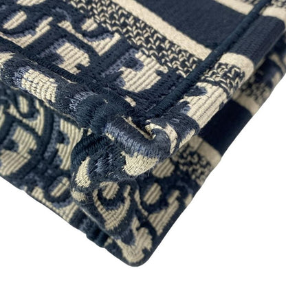 Dior/christian Dior Tote Book Tote Bag Mini Navy Ivory And Blue