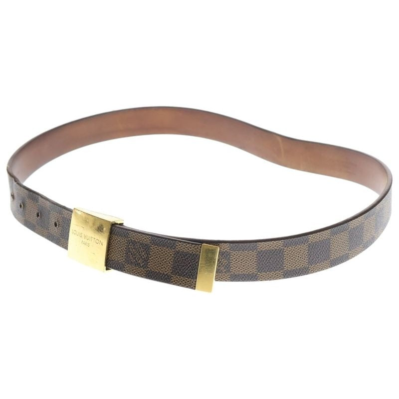 Louis Vuitton Damier Sainteur Carre Belt Brown Gold M6802