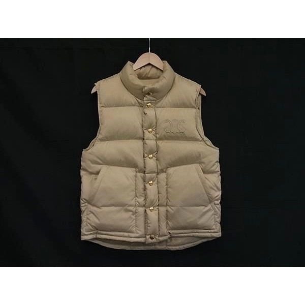 Celine Triomphe Polyester Vest 36 Beige