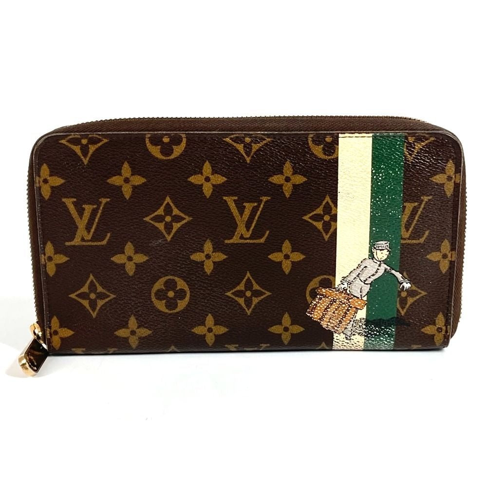 Louis Vuitton Wallet Zippy Organizer Belboy Monogram Canvas Green Brown