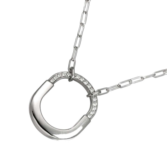 Tiffany & Co Lock Diamond Necklace 45.7 cm 18k WG