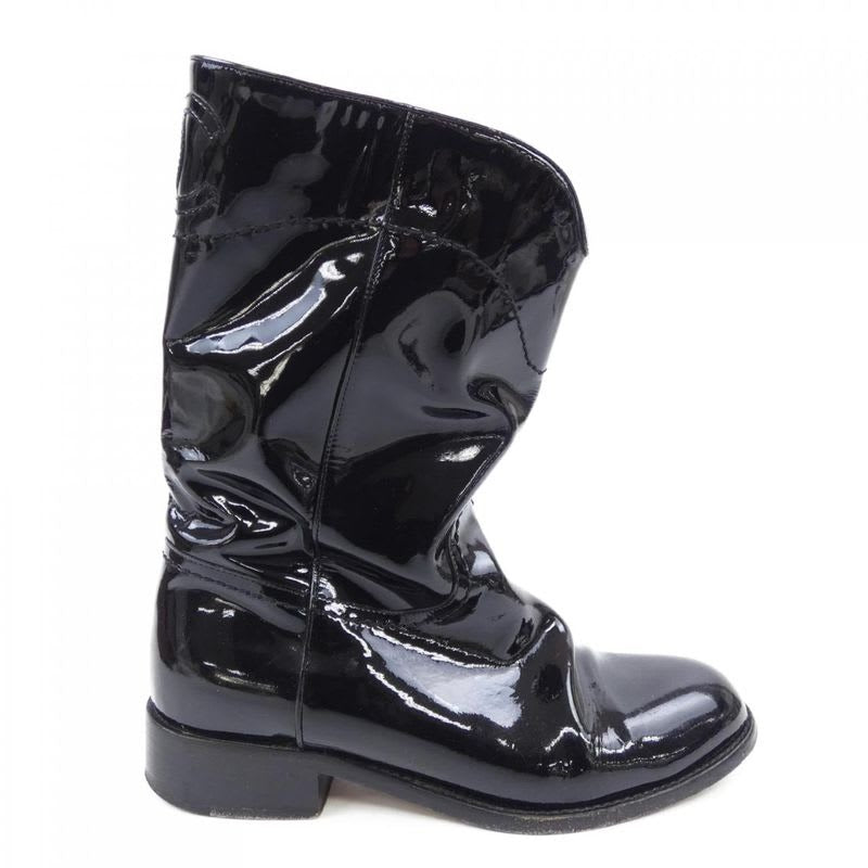 Chanel Size 38 Black Boots