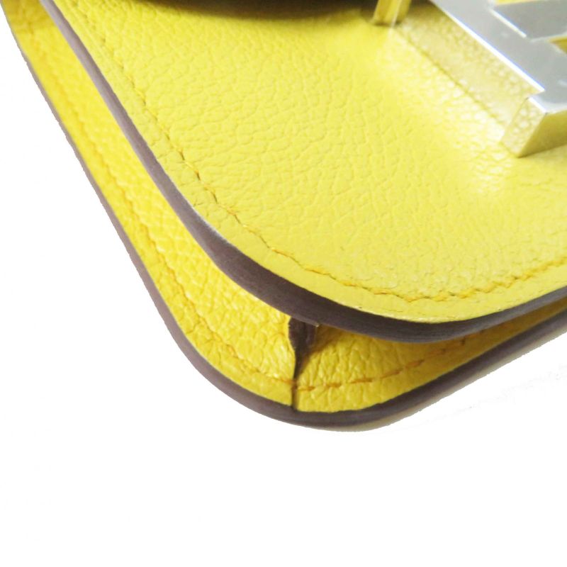 Hermes Constance Slim Verso Silver Hardware Evercolor Coin Case Sun New Blue