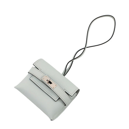 Hermes Bag Charm Kelly Festival Gripantin Silver Swift Gripantan