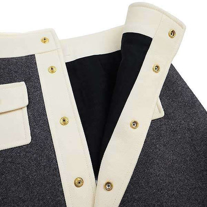 Celine 24aw Bromptpn Jacket&trapeze Mini Skirt Brompton Jacket Wool Trapeze