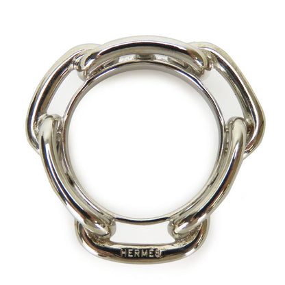 Hermes Scarf Ring Chaine D'ancre Metal Silver Accessory Small Item Ladies Women