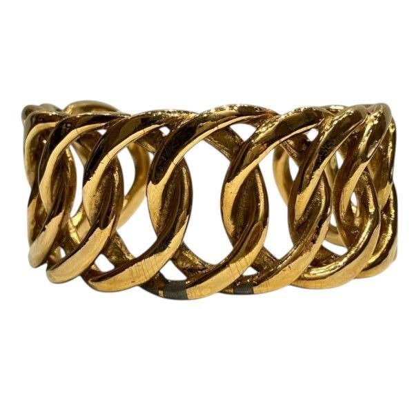 Chanel Vintage Gold Bangle Bracelet