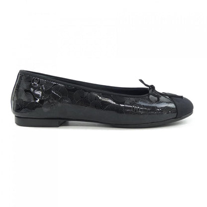 Chanel Flat Shoes Black 36