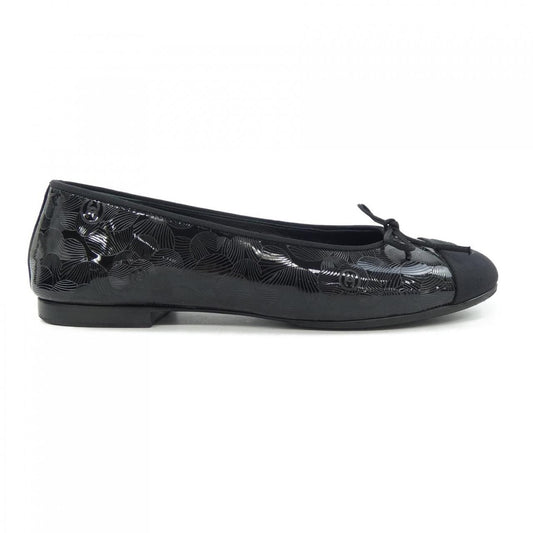 Chanel Flat Shoes Black 36