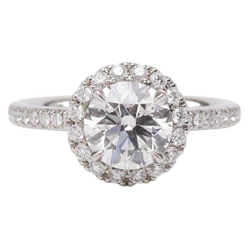 Harry Winston Round Cut Micro Pave Ring