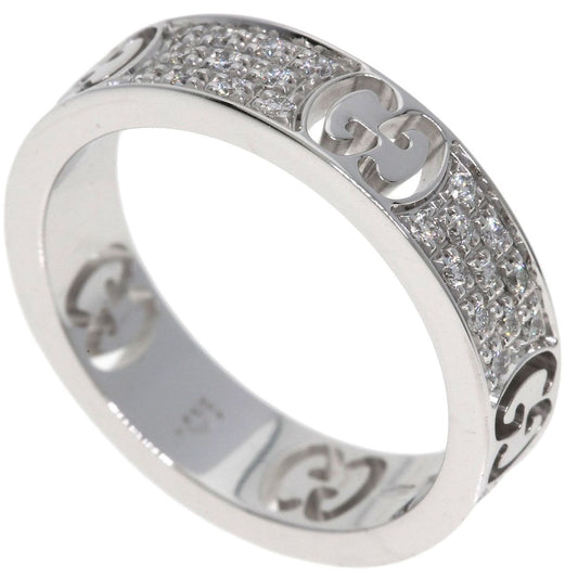 Gucci Icon Full Diamond Ring 18k White Gold