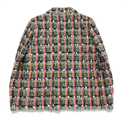 Chanel Cd7 Cruise Line Sequin Blend Tweed Jacket 34 CC Logo Button — view 3