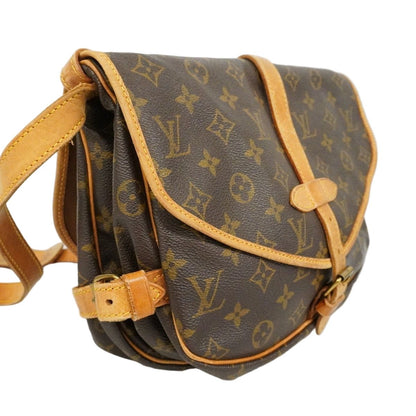 Louis Vuitton Shoulder Bag Monogram Saumur 30 Brown — view 2