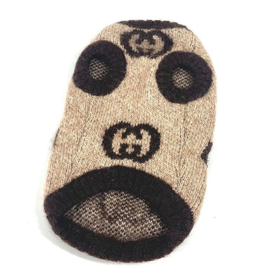 Gucci Tops Other Interlocking G Wool Blend Pet Sweater 698200 Wool Beige