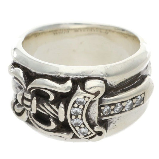 Chrome Hearts Dagger P Dmnd Pave Diamond Silver Ring