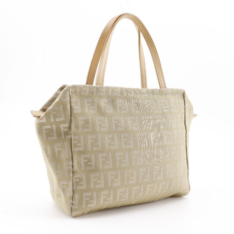 Fendi Zucca Canvas Beige Ladies Handbag