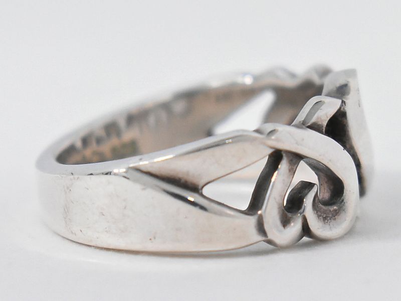 Authentic Tiffany & Co Tiffany & Co Triple Loving Heart 925 Ring Ring Size 11.5