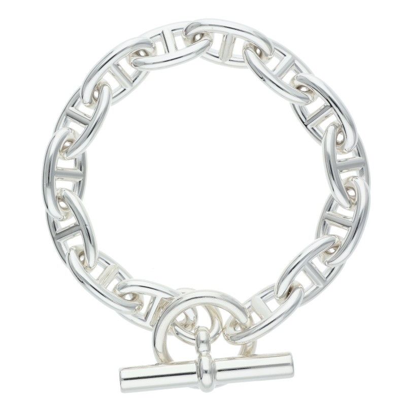 Hermes Chaine D'ancre GM Chaine D'ancre GM Silver Bracelet Men's 14link
