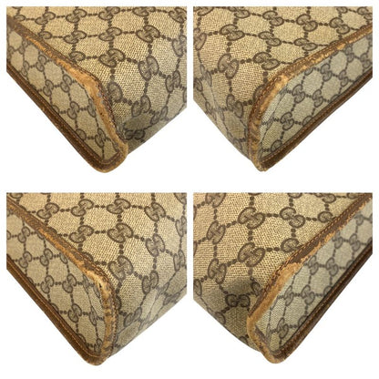 Gucci Vintage Sherry Line Old Gucci GG Supreme Canvas Tote Bag Shoulder Bag