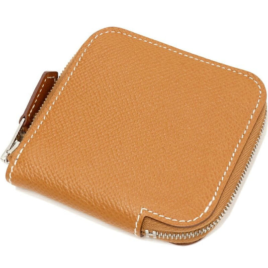 Hermes Coin Case Azap Compact Mini Silk Quin Epson Gold Navy Silver Hardware