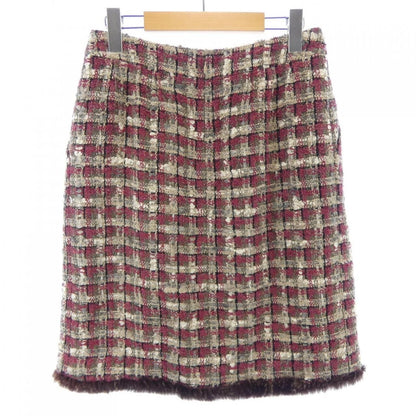 Chanel Vintage Skirt Beige 36 Red — view 2