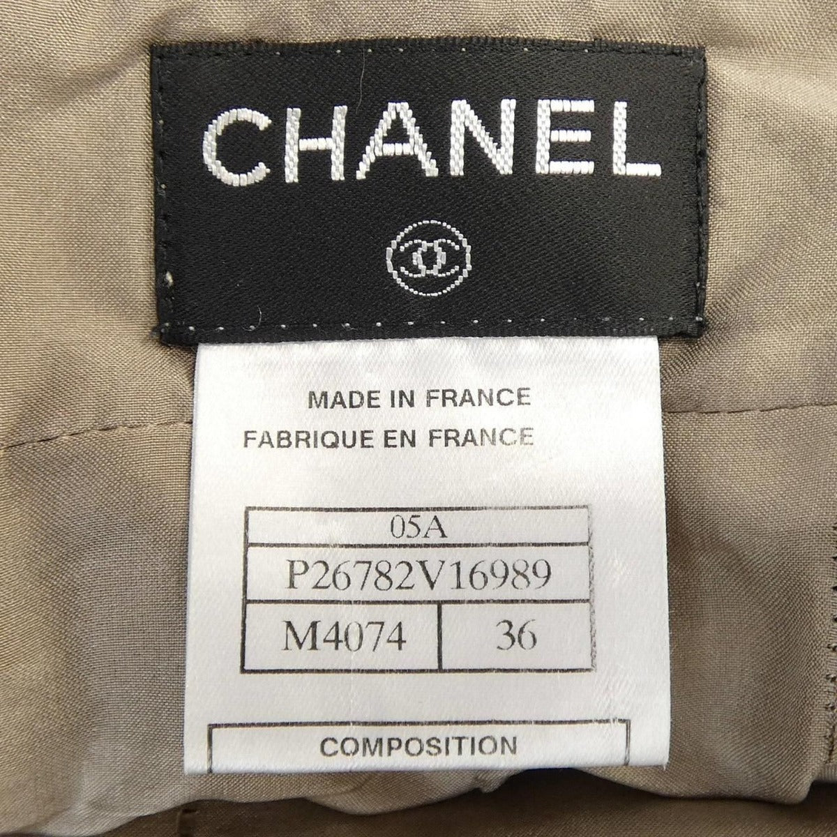 Chanel Vintage Skirt Beige 36 Red — view 4