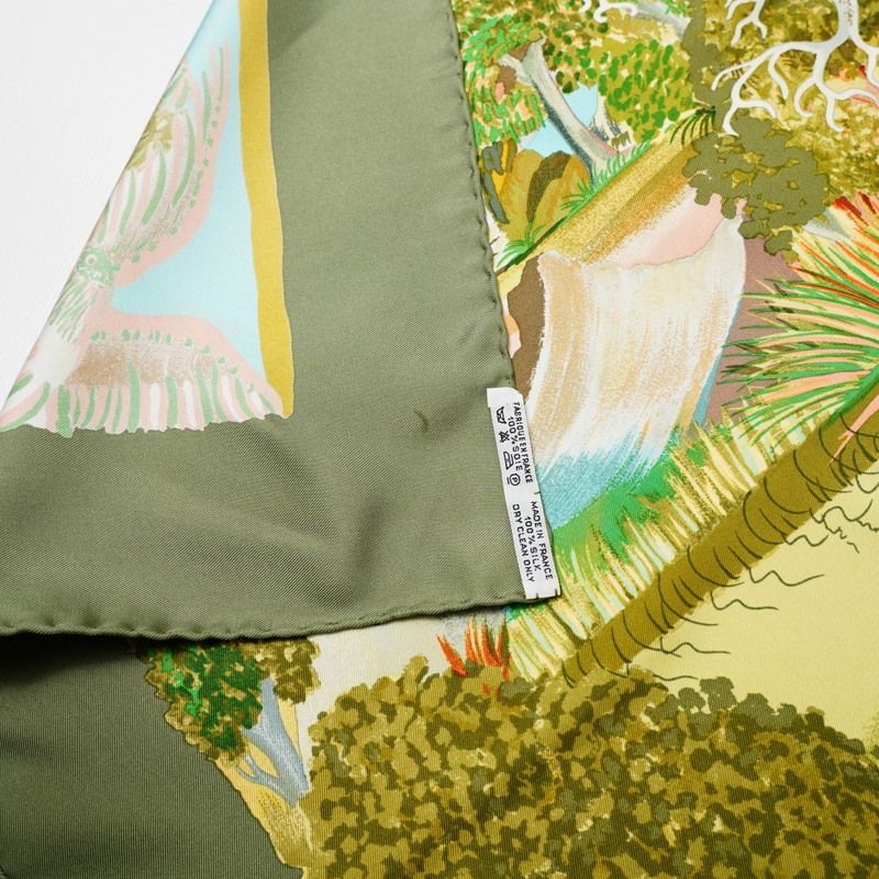 Hermes Nuba Mountain Carré 90 Scarf Silk Nuba Mountain Large Animal Made In
