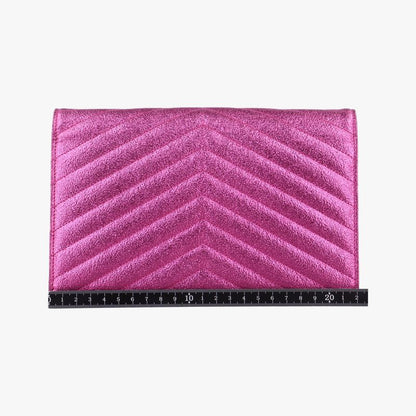 Yves Saint Laurentyves Saint Laurentmonogram Pink Leather 360452 Ybl3604520714