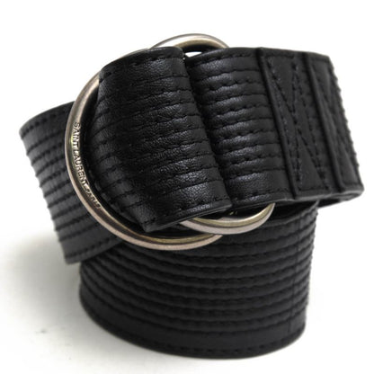 Saint Laurent/Yves Saint Laurent Belt Business Men Leather Genuine Black 486610