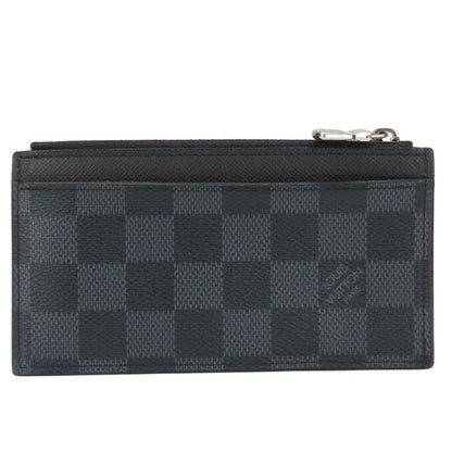 Louis Vuitton Card Case Coin Card Holder N64038 Damier Graphite Black Gray