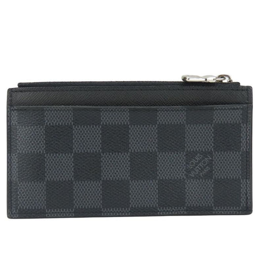 Louis Vuitton Card Case Coin Card Holder N64038 Damier Graphite Black Gray