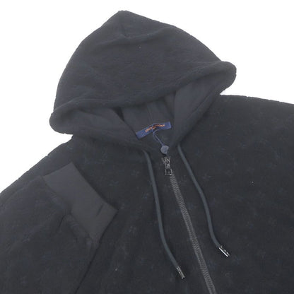 Louis Vuitton 2023 Hpy41w Monogram Pile Zip Hoodie Black 5l/rare Size With Box