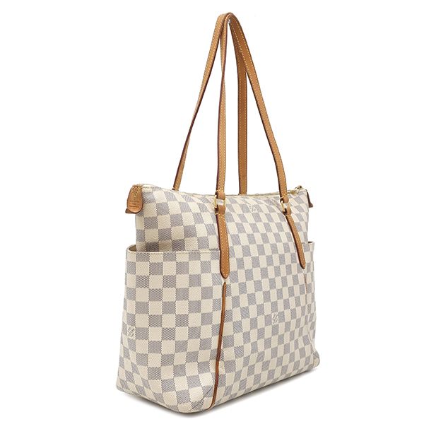 Louis Vuitton Tote Bag Totally MM Damier Azure Canvas Damier Azure Gold